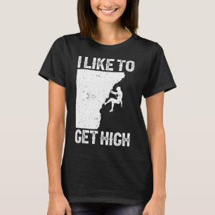 Camiseta Escalada Divertida em Rocha para Homens Mulheres M