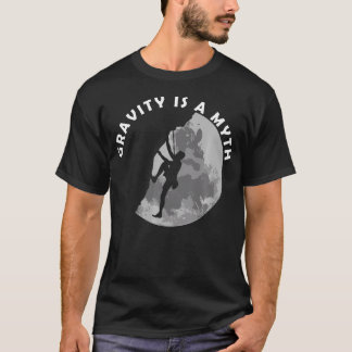 Camiseta Escalada em Rocha A Gravidade É Um Mito