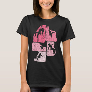 Camiseta Escalada em Rocha Alpinista Bouldering Pedra Mulhe