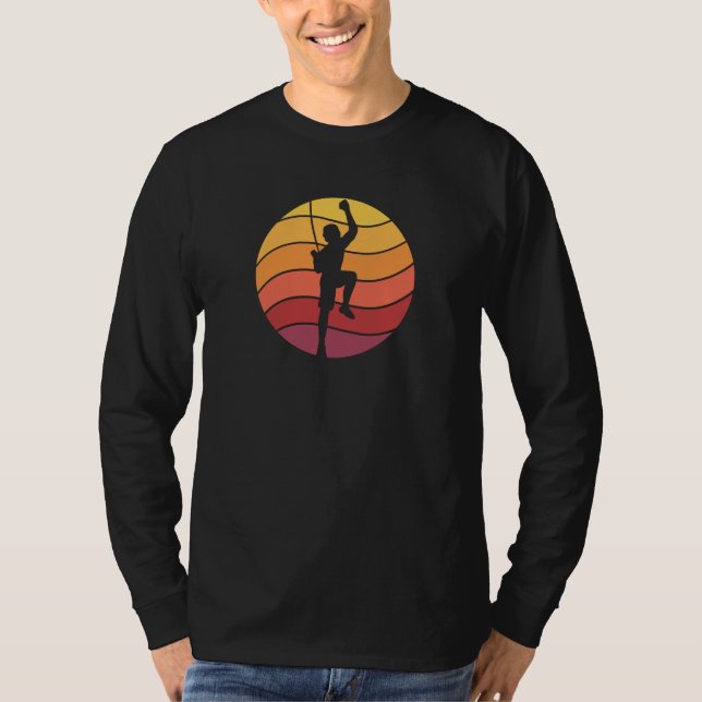 Camiseta Escalada em Rocha Climber Retro (Frente)