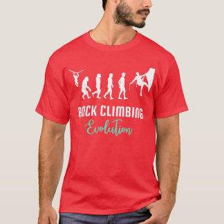 Camiseta Escalada em rocha Evolução da escalada em rocha