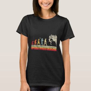 Camiseta Escalada em Rocha Evolução Humana Alpinista Vintag