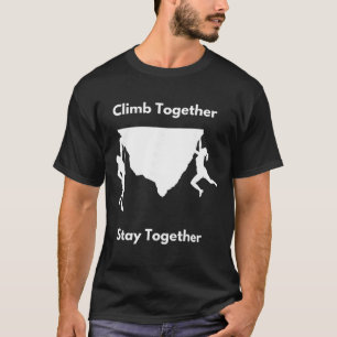 Camiseta Escalada em Rocha Livre Casal Fica Para