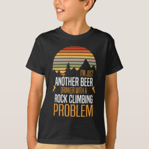 Camiseta Escalada em Rocha para Bebedores de Cerveja - Esca