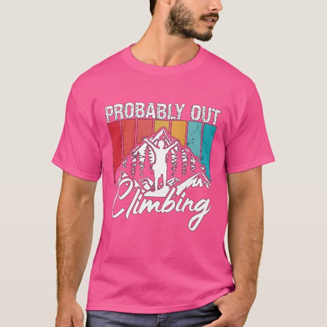 Camiseta Escalada em Rocha Provavelmente Fora Escalada Boul (Frente)