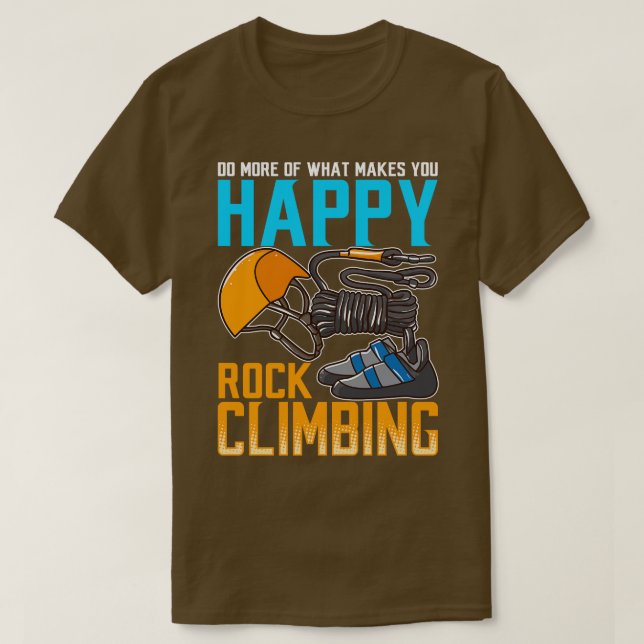 Camiseta Escalada Faz O Que Te Faz Feliz (Frente do Design)