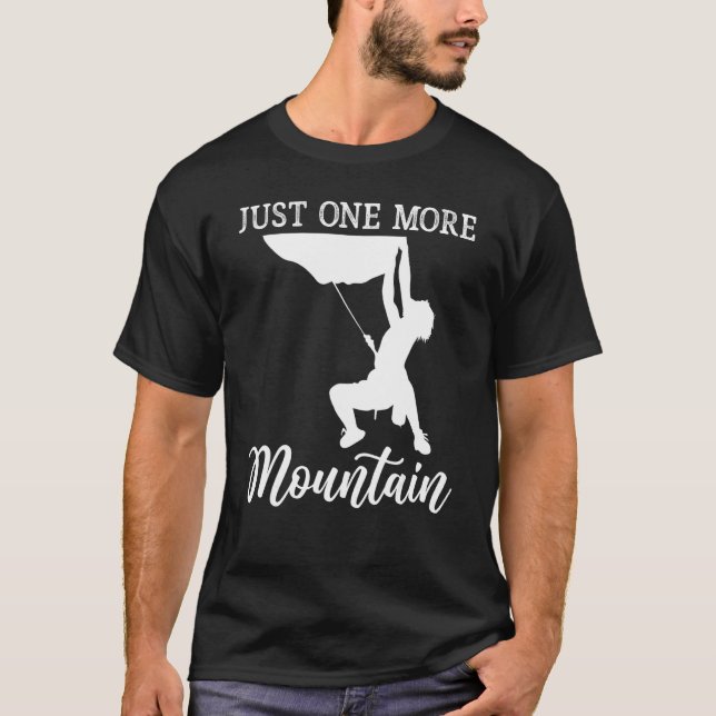 Camiseta Escalada Justo Mais Um Montanhista (Frente)