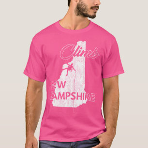 Camiseta Escalada New Hampshire Escalada em Rocha Escalador