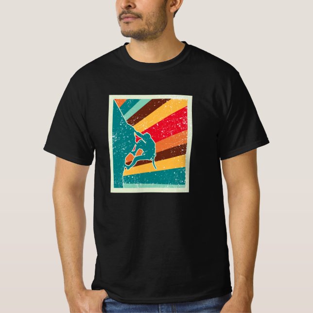 Camiseta Escalada Retro Vintage (Frente)