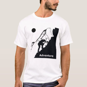 Camiseta escalada rochosa