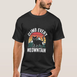 Camiseta Escalade Cada Meowntain Gato Divertido de Escalada