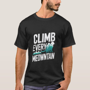 Camiseta Escalade Cada Meowntain Gato Divertido Hiker