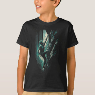 Camiseta Escalador - Arte de Escalada em Bloco Vintage Solo