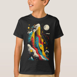 Camiseta Escalador de Rocha Artístico em Escalada de Rocha