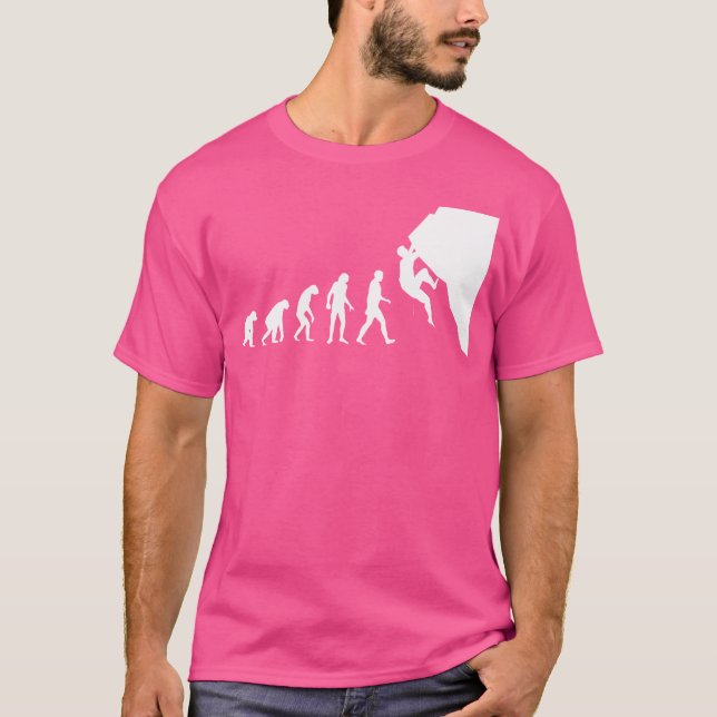 Camiseta Escalador de Rocha Evolução Escalada em Rocha (Frente)