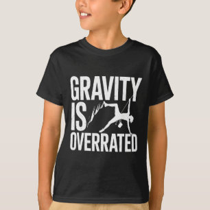 Camiseta Escalador Gravidade Divertida Aventura de Escalada