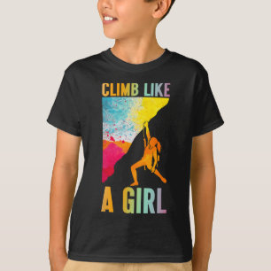 Camiseta Escaladora Como Uma Garota Alpinista Montanhismo C