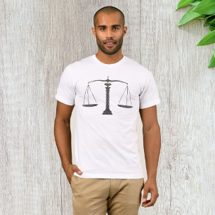 Camiseta Escalas de Justiça Elegantes