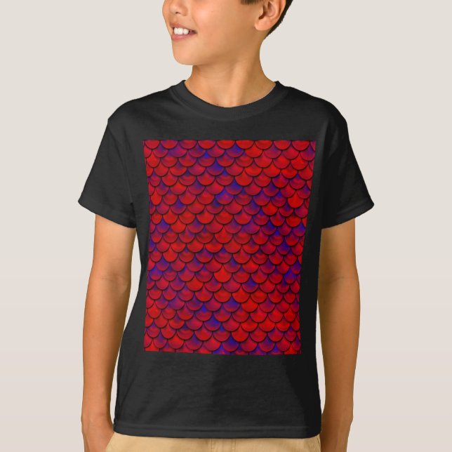Camiseta Escalas de Vermelho e Roxo (Frente)