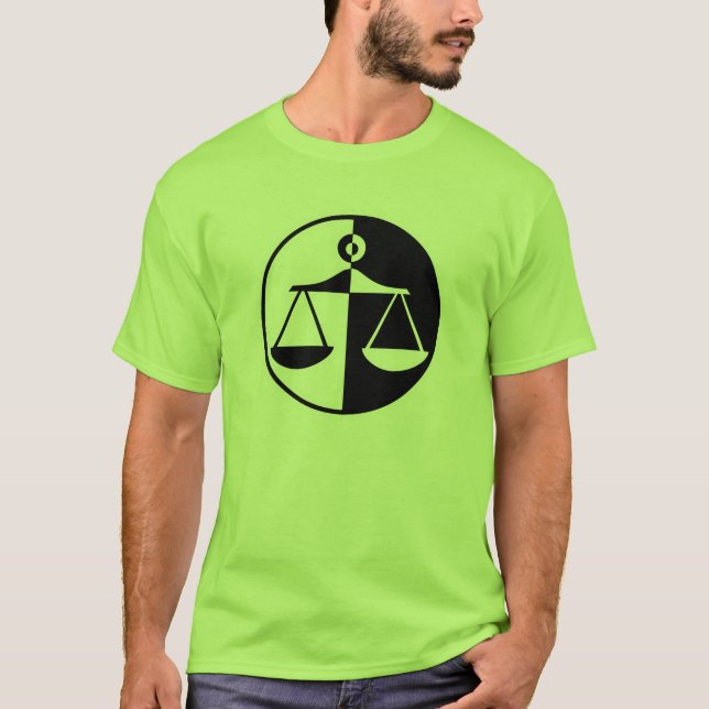 Camiseta Escalas verdes de justiça (Frente)