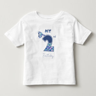Camiseta Escamas de Sereia Coloridas Meninas 2º Aniversário