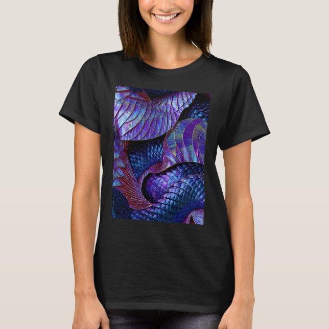 Camiseta Escamas Roxas (Frente)