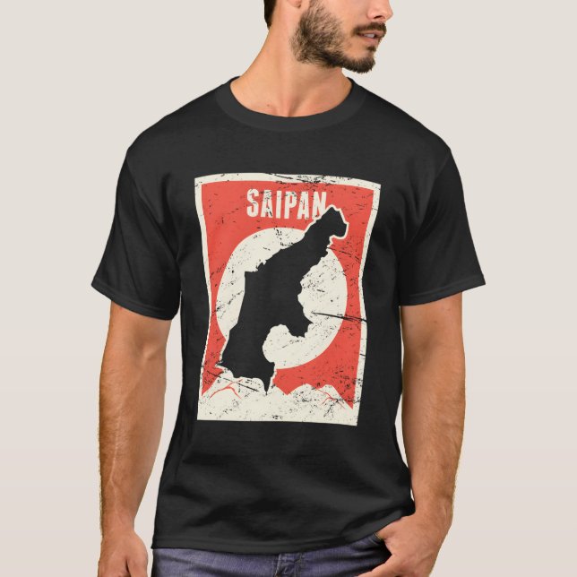Camiseta Escampan das Ilhas Mariana do Norte Retro (Frente)