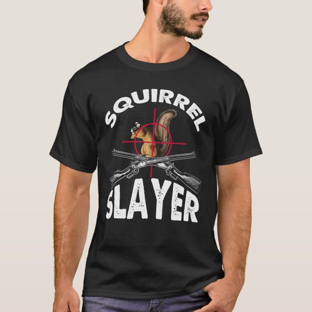Camiseta Escamudo Caça com Esquilo (Frente)