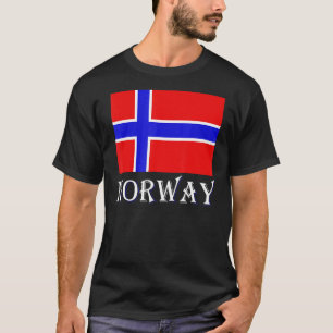 Camiseta Escandinávia Bandeira norueguesa Países Nórdicos N