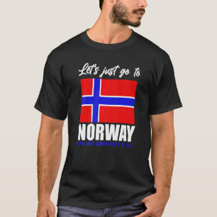 Camiseta Escandinávia Bandeira norueguesa Países Nórdicos N