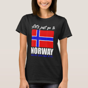 Camiseta Escandinávia Bandeira norueguesa Países Nórdicos N