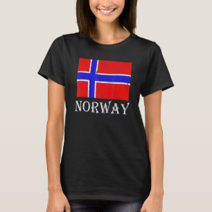 Camiseta Escandinávia País Nórdico Bandeira norueguesa