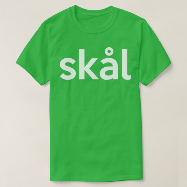 Camiseta Escandinávia Skype Sueco-Norueguês (Frente do Design)