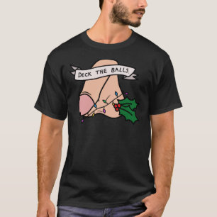 Camiseta Escapar as Bolas Engraçado Salto de Natal Clássico
