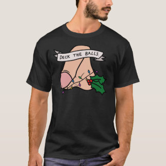 Camiseta Escapar as Bolas Engraçado Salto de Natal Clássico