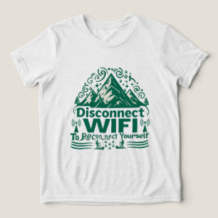 Camiseta Escapar da reconexão digital com a natureza