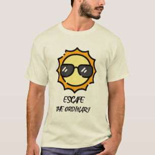 Camiseta Escapar do Viagem comum