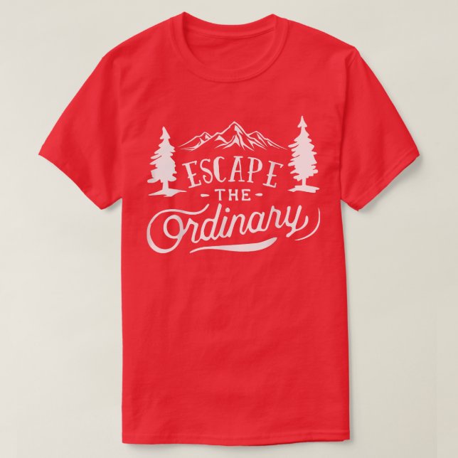 Camiseta Escapar Na Viagem Normal (Frente do Design)