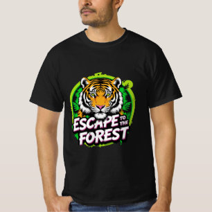 Camiseta Escapar para o Tigre Florestal