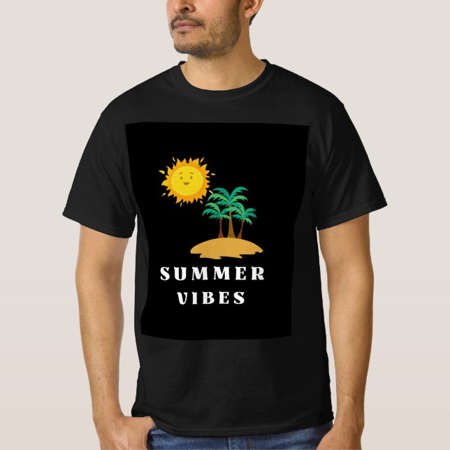 Camiseta Escape da Ilha das Víbias de Verão (Frente)