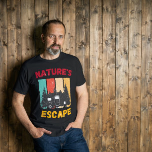 Camiseta Escape da natureza - vida dos campistas