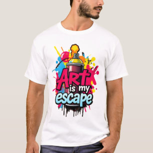 Camiseta Escape de pintura por pulverização - Urbano inspir