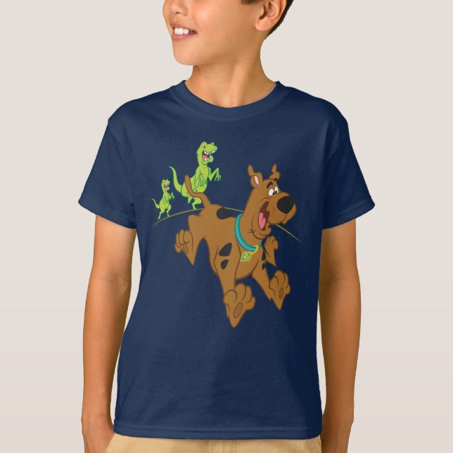 Camiseta Escape do dinossauro Scooby-Doo (Frente)