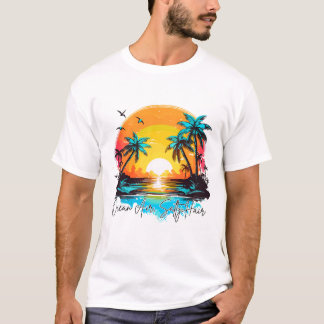 Camiseta Escape do oceano - Cabelo salgado Teto solar