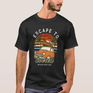Camiseta Escape Para A Praia Everett Washington Ocean Wa Su