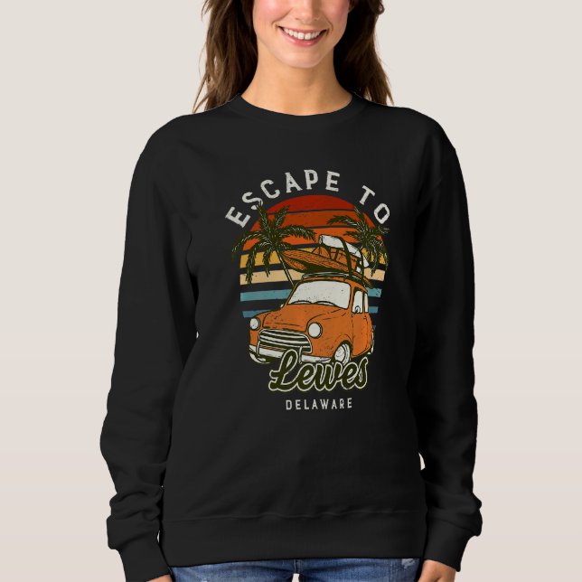 Camiseta Escape Para Lewes Beach Delaware Ocean De Summer V (Frente)
