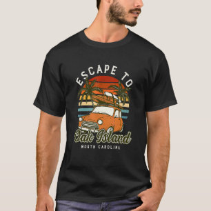 Camiseta Escape Para Oak Island Beach North Carolina Ocean 
