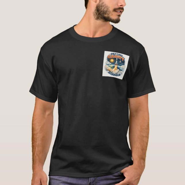 Camiseta Escape Velocity: Epic Rocket Launch & Gravity  (Frente)