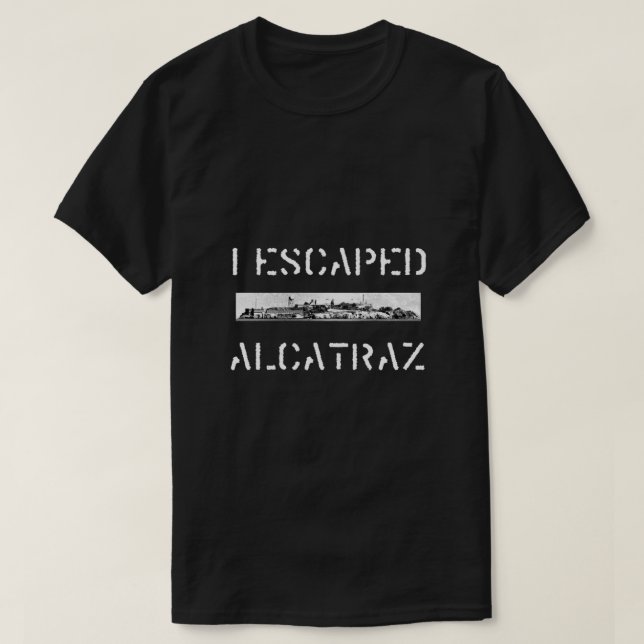 Camiseta Escapei Alcatraz Essencial (Frente do Design)