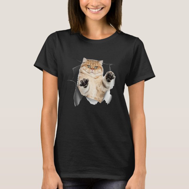 Camiseta Escaping Cat (Frente)